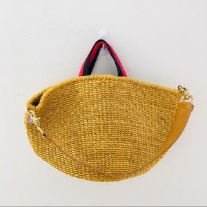 Clare Vivier — Clare V. Lea Tote — Yellow Woven